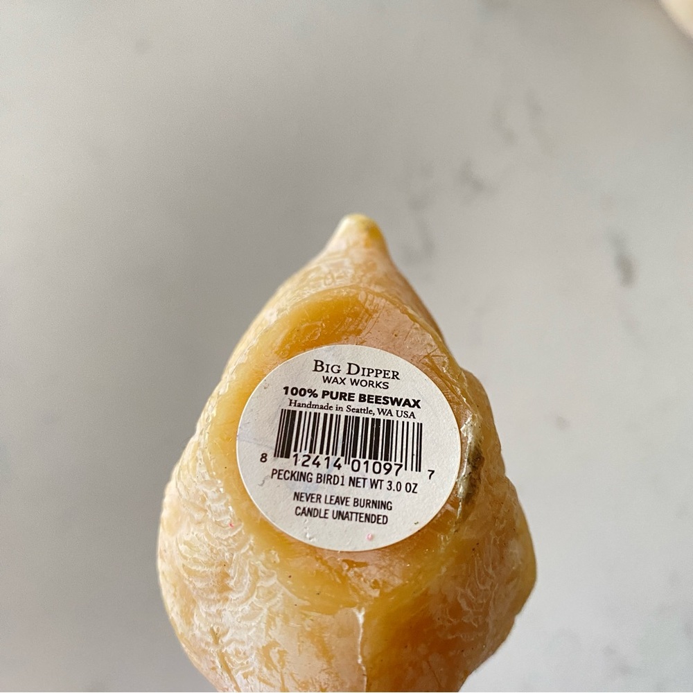 Big Dipper Wax Works Handcrafted Beeswax Candles Birds Pecking - Picture 8 of 9